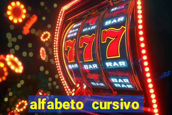 alfabeto cursivo pontilhado para imprimir pdf